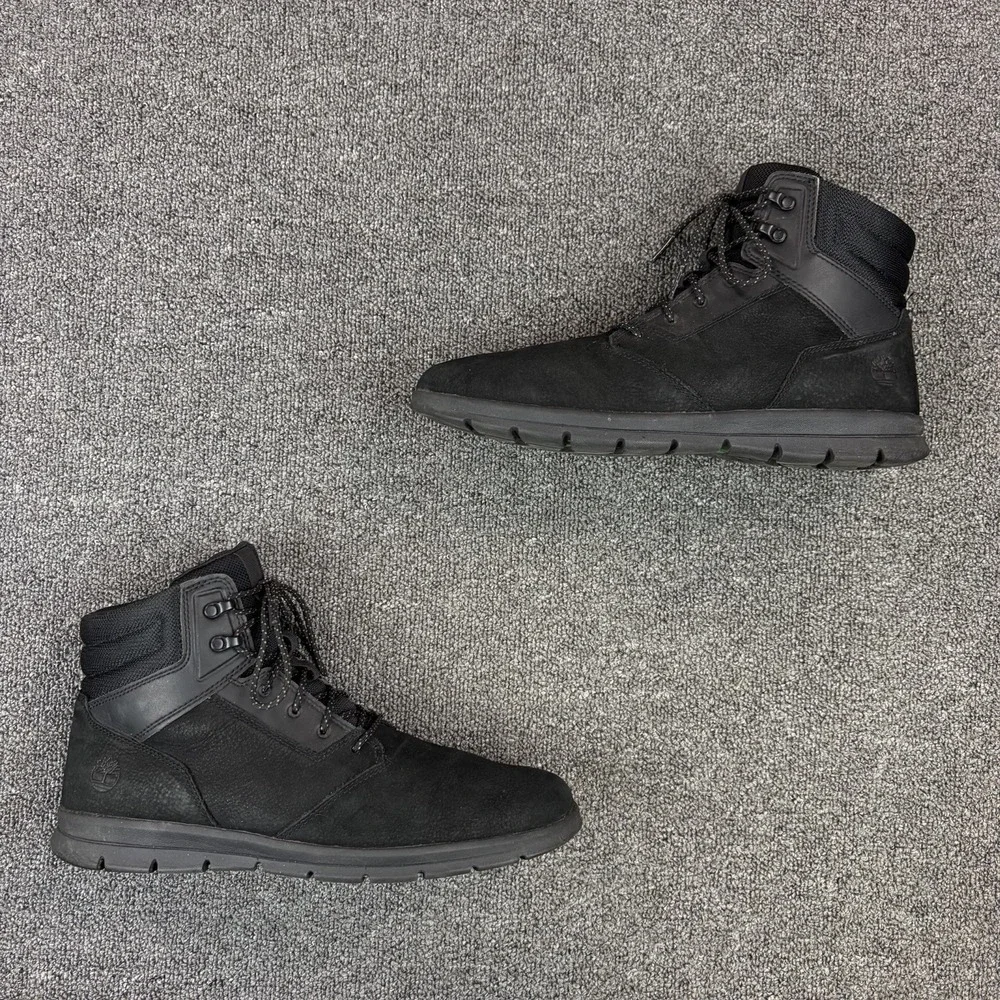 Timberland Men's Graydon Mid Lightweight Sneaker Chukka Boots Shoes Black Sz 12